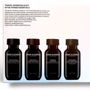 Grown Alchemist Travel Essentials Kit - Black and White
